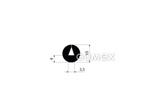 GUMOVÉ PROFILY KRUHOVÉHO TVARU S DRÁŽKOU